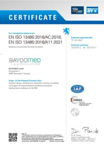 BAYOOMED – Unsere 13485 Zertifizierung BAYOOMED - Unsere 13485 Zertifizierung